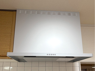 小工事 見た目スッキリ、お手入れ簡単レンジフード